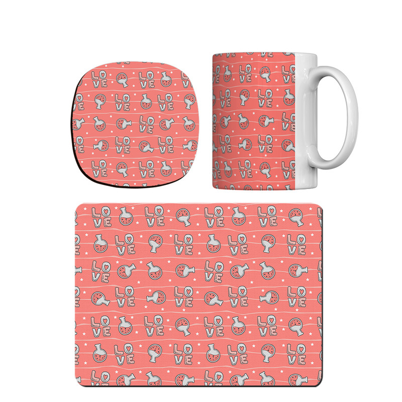 ماگ ترمه طراحان ایده مدل پترن عشق کد strm0088 همراه با زیر لیوانی و موس پد