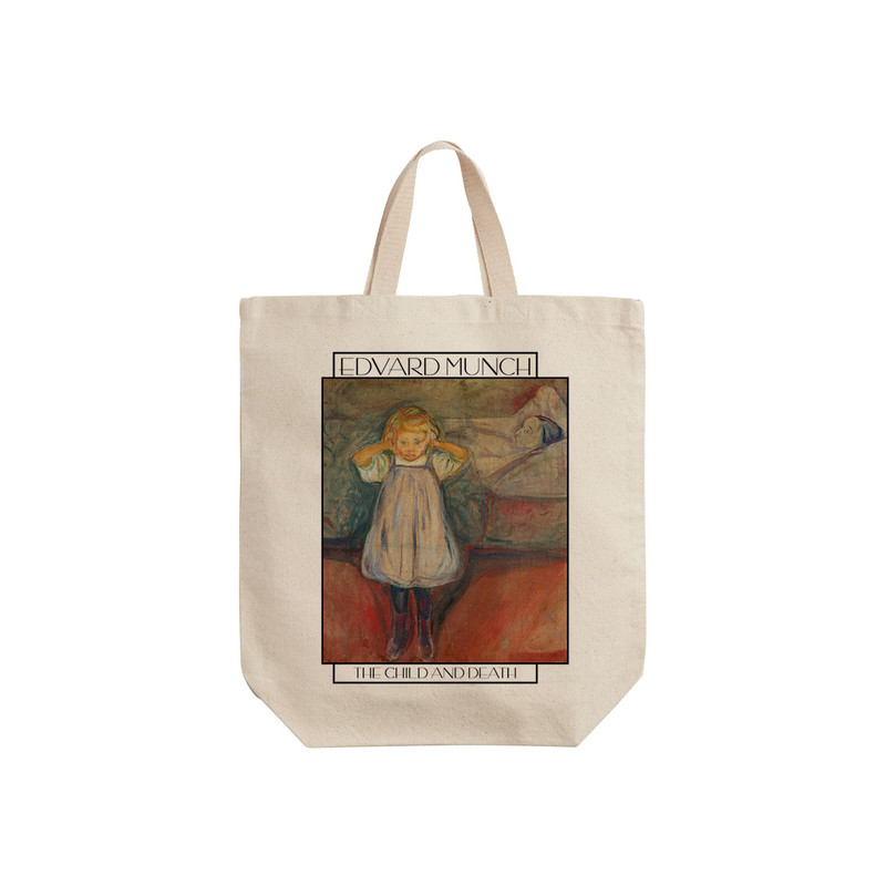 ساک خرید ترمه طراحان ایده مدل کودک و مرگ از ادوارد مونک کد art0115 - S