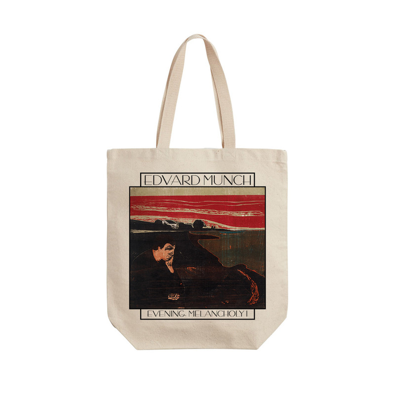 ساک خرید ترمه طراحان ایده مدل غروب مالیخولیایی از ادوارد مونک کد art0122 - L