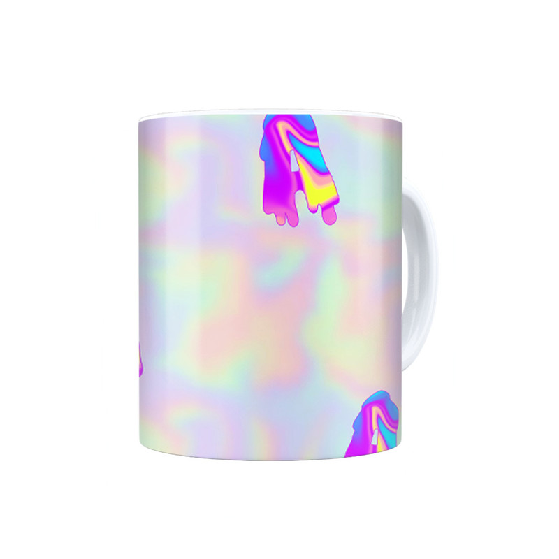 ماگ ترمه طراحان ایده مدل حرف A هولوگرامی کد cfp2977