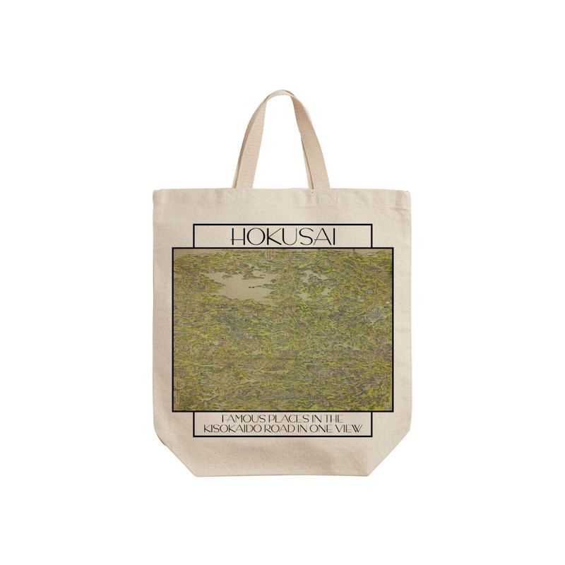 ساک خرید ترمه طراحان ایده مدل جاده کیسوکایدو از هوکوسای کد art0261 - S