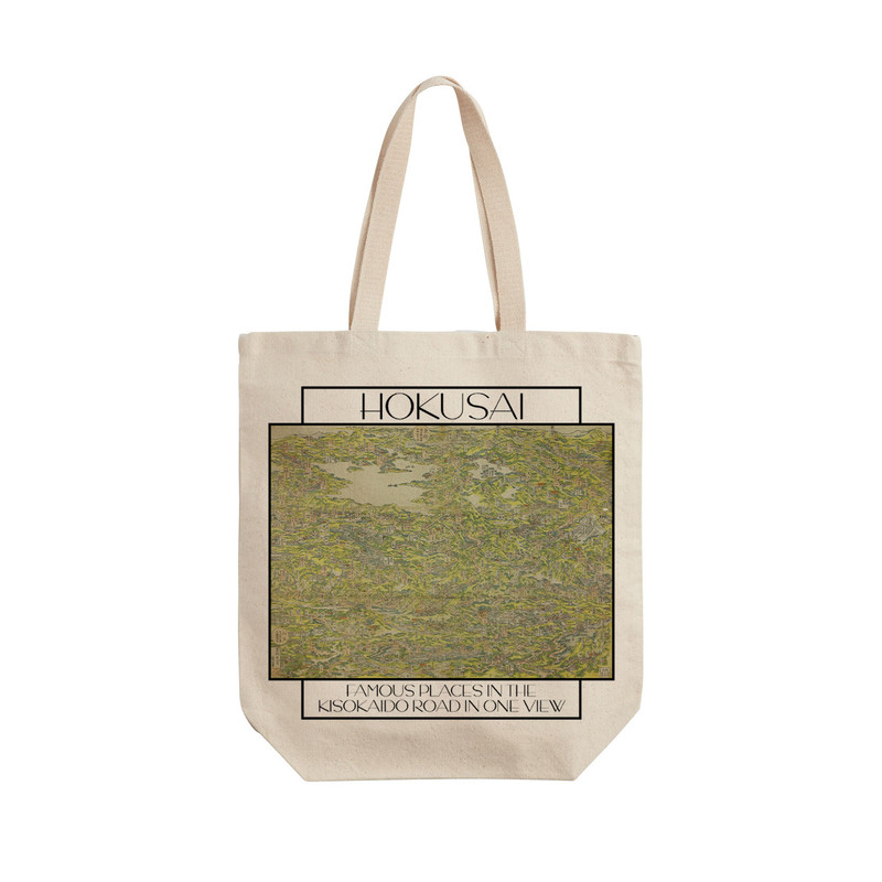 ساک خرید ترمه طراحان ایده مدل جاده کیسوکایدو از هوکوسای کد art0261 - L