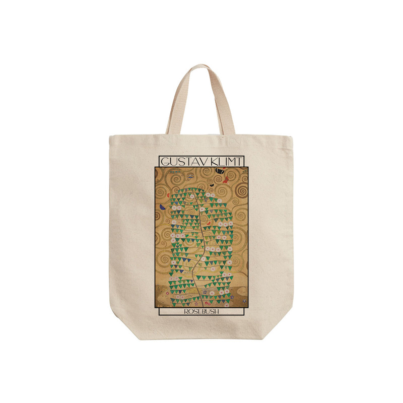 ساک خرید ترمه طراحان ایده مدل بوته گل سرخ از کلیمت کد art0102 - S