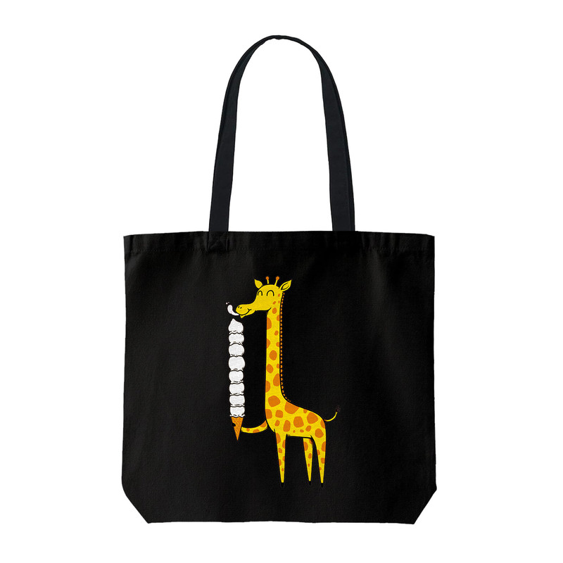 ساک خرید ترمه طراحان ایده مدل زرافه بستنی خور کد cfp1167 - S