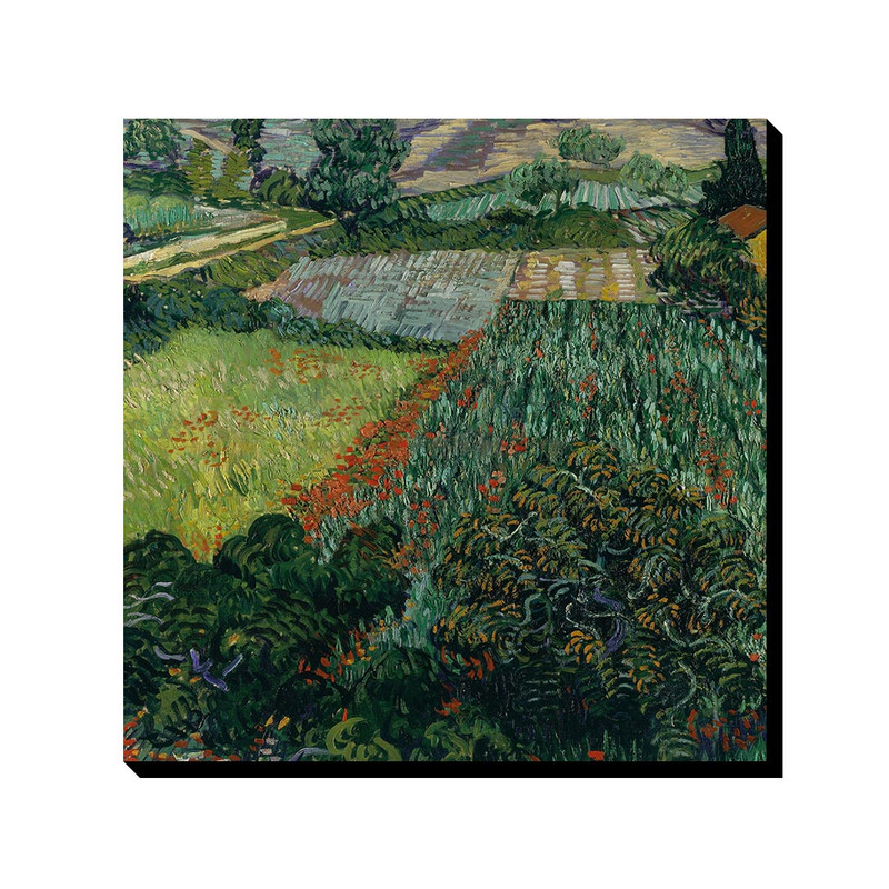 تابلو ترمه طراحان ایده طرح مزرعه شقایق از ونگوگ کد art0034