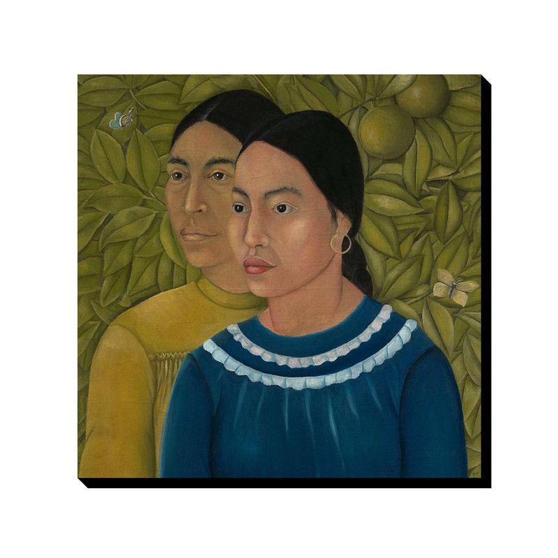 تابلو ترمه طراحان ایده طرح دو زن از فریدا کد art0134