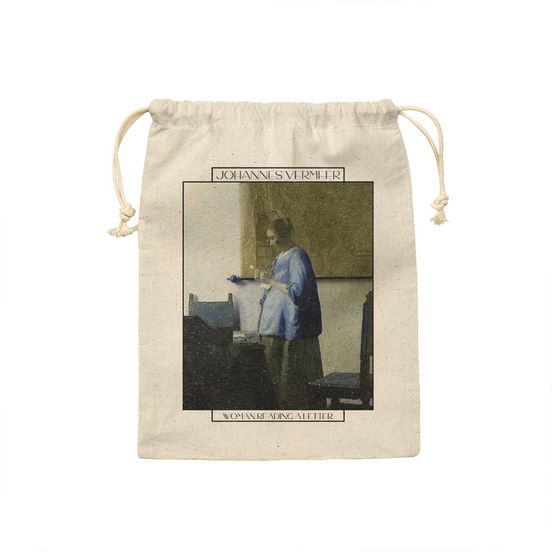 کیسه نان و سبزی ترمه طراحان ایده مدل زنی در حال خواندن نامه از ورمر کد art0591 - M