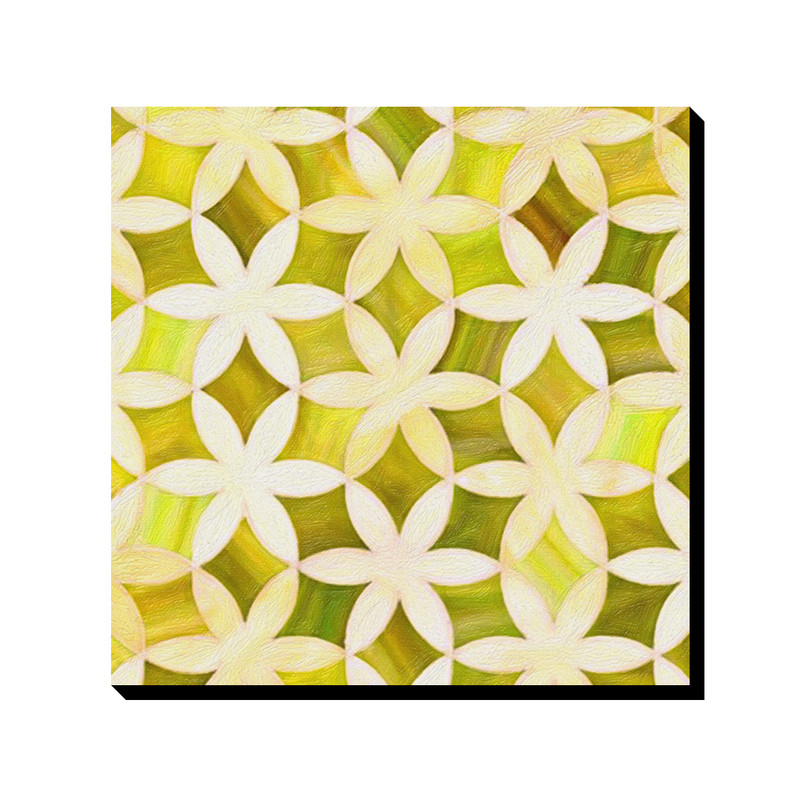 تابلو شاسی ترمه طراحان ایده مدل گل های سبز کد cfp1037