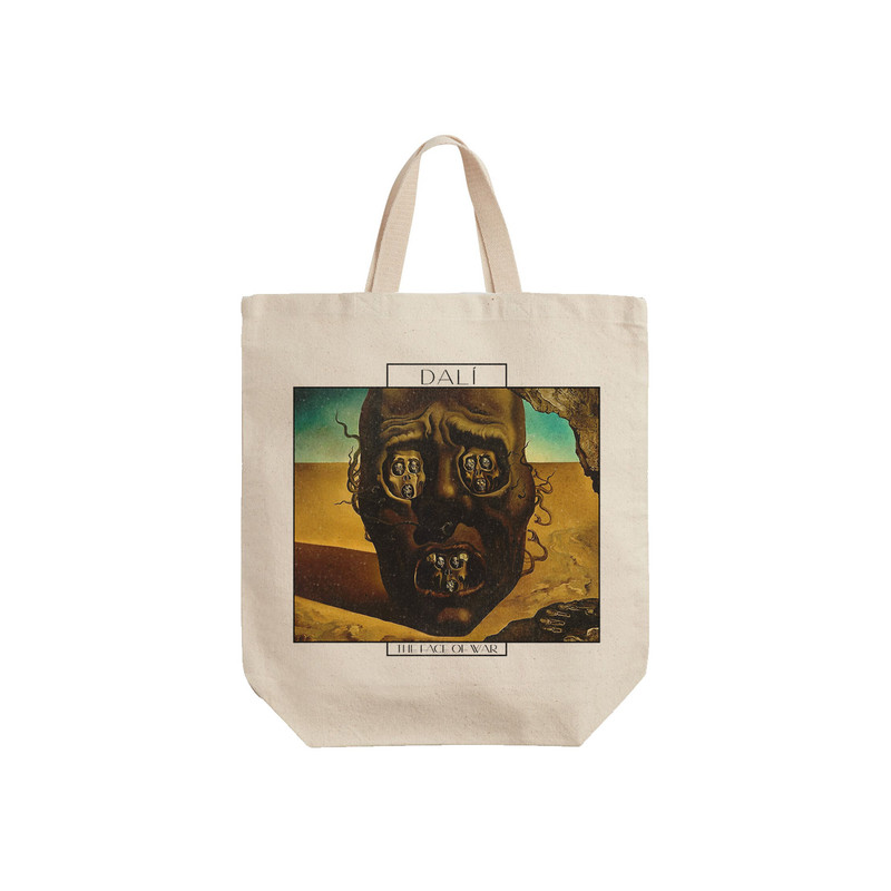 ساک خرید ترمه طراحان ایده مدل چهره جنگ از دالی کد art0776 - S