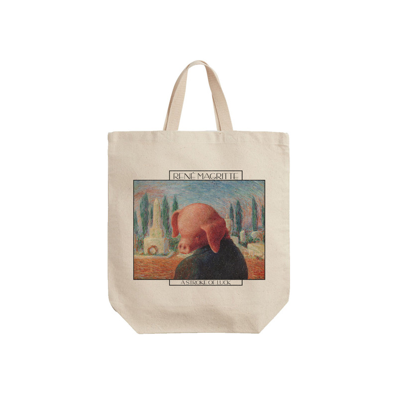 ساک خرید ترمه طراحان ایده مدل سکته خوشبختی از ماگریت کد art0363 - S