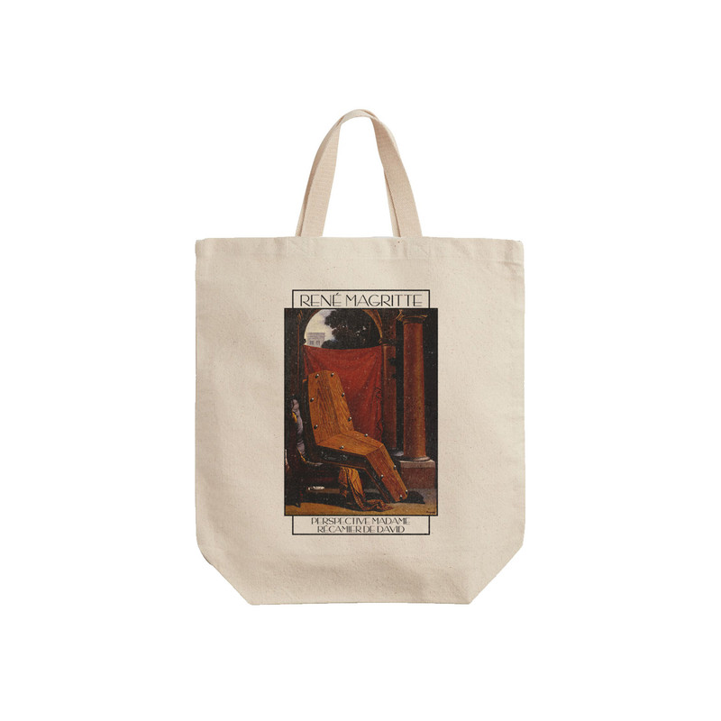 ساک خرید ترمه طراحان ایده مدل چشم انداز مادام ری‌کامیر دیوید از ماگریت کد art0408 - S