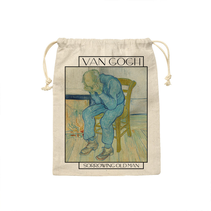 نظم دهنده ترمه طراحان ایده مدل کیسه بنددار پیرمرد غمگین از ونگوگ کد art0019 - L