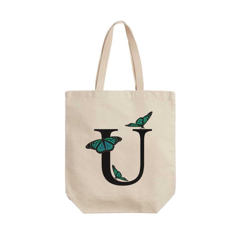 ساک خرید ترمه طراحان ایده مدل حرف U پروانه ای کد cfp3023 - L