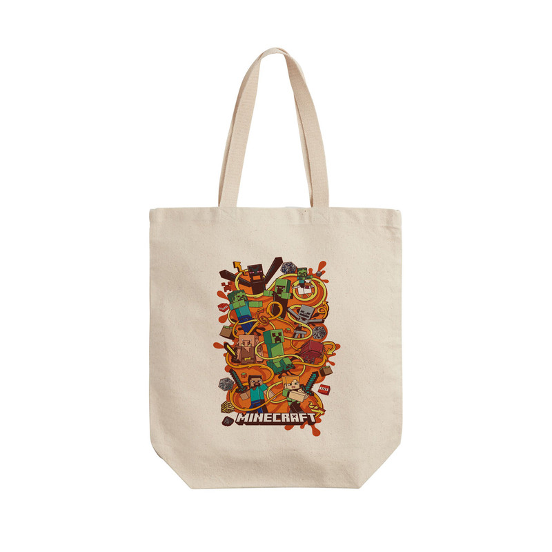 ساک خرید ترمه طراحان ایده مدل بازی ماینکرافت، Minecraft کد strm01044 - L