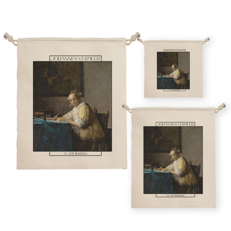 نظم دهنده ترمه طراحان ایده مدل خانمی در حال نوشتن از ورمر کد art0558 مجموعه سه عددی