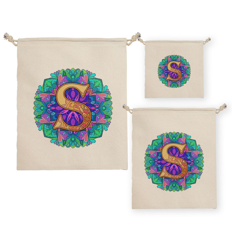 نظم دهنده ترمه طراحان ایده مدل حرف S ماندالا کد cfp2969 مجموعه سه عددی