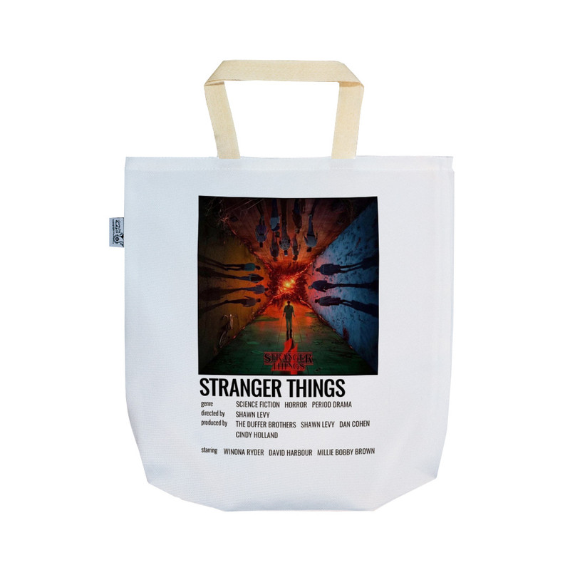 ساک خرید ترمه طراحان ایده مدل سریال چیزهای عجیب، Stranger Things کد strm0921 - SS