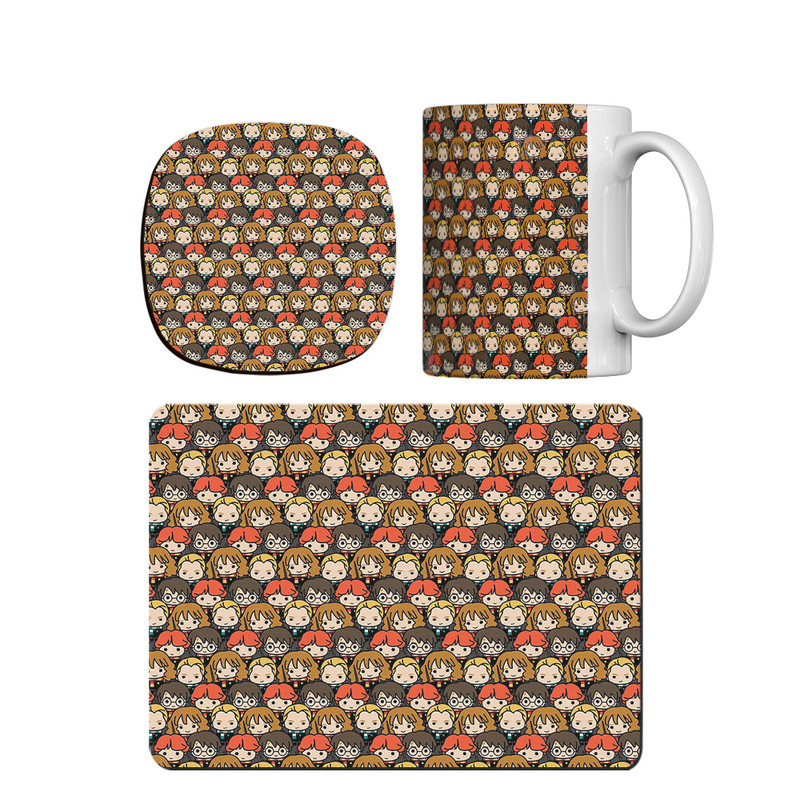 ماگ ترمه طراحان ایده مدل پترن هری پاتر کد strm0195 همراه با زیر لیوانی و موس پد