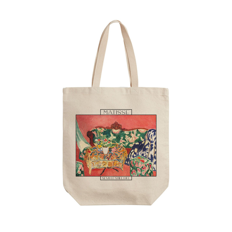 ساک خرید ترمه طراحان ایده مدل اشیاء بی جان از ماتیس کد art0655 - L