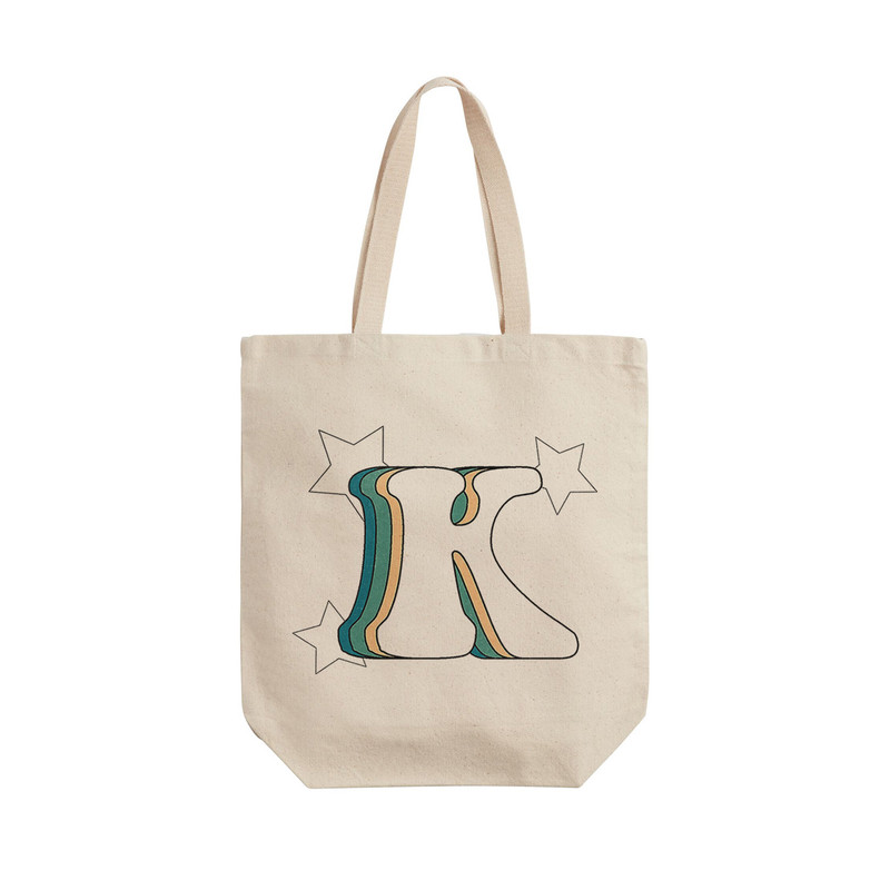 ساک خرید ترمه طراحان ایده مدل حرف K رترو کد cfp2935 - L