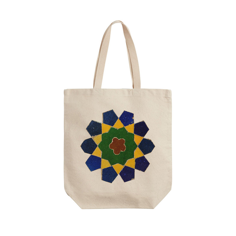 ساک خرید ترمه طراحان ایده مدل کاشی مسجد کد cfp1035 - L