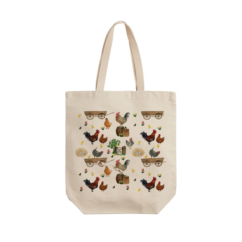 ساک خرید ترمه طراحان ایده مدل طرح مزرعه کد strm1122 - L