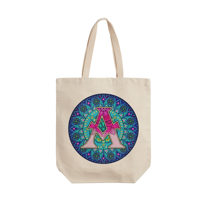 ساک خرید ترمه طراحان ایده مدل حرف A ماندالا کد cfp2951 - L