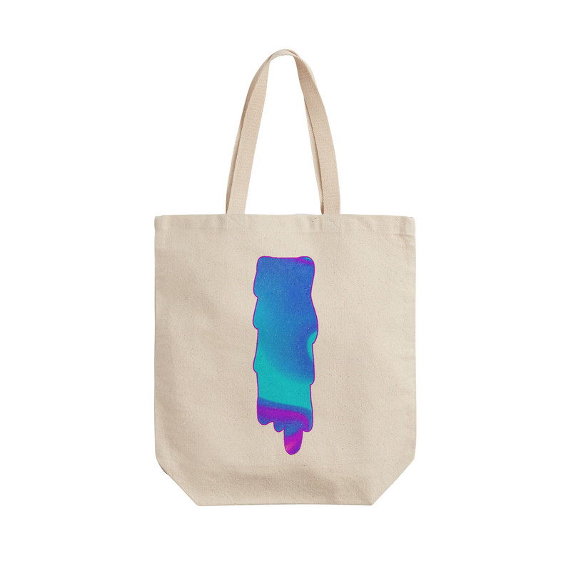 ساک خرید ترمه طراحان ایده مدل حرف I هولوگرامی کد cfp2985 - L