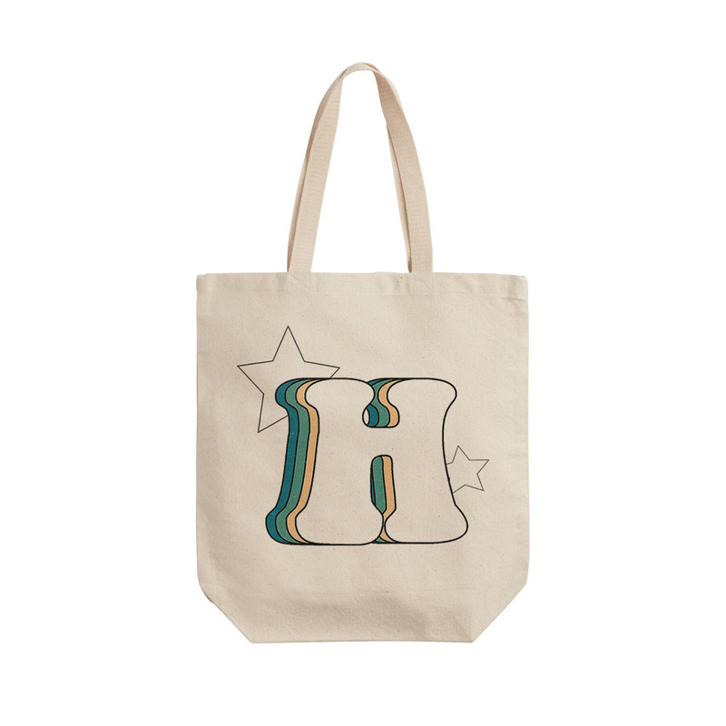 ساک خرید ترمه طراحان ایده مدل حرف H رترو کد cfp2932 - L