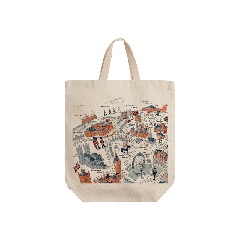 ساک خرید ترمه طراحان ایده مدل طرح لندن کد strm0791 - S