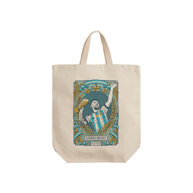 ساک خرید ترمه طراحان ایده مدل پترن لیونل مسی کد strm0798 - S