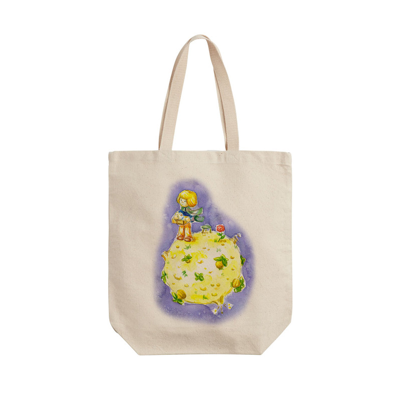 ساک خرید ترمه طراحان ایده مدل شازده کوچولو نقاشی کد cpf1336 - L