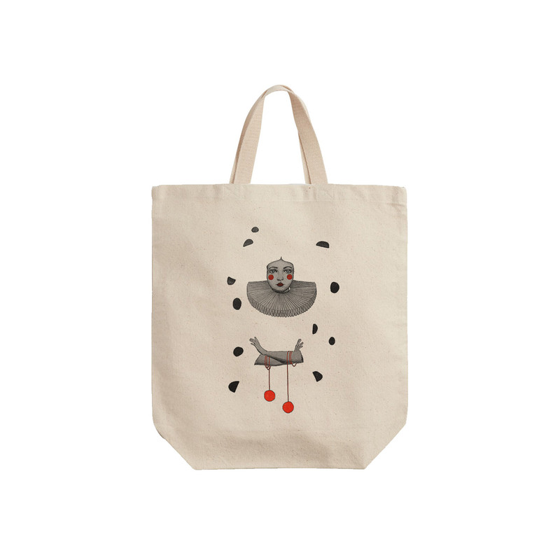 ساک خرید ترمه طراحان ایده مدل عروسک خیمه شبازی کد cfp1323 - S