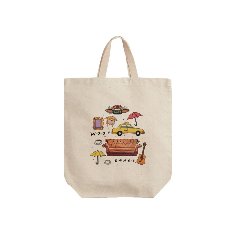 ساک خرید ترمه طراحان ایده مدل پترن فرندز کد cfp2017 - S