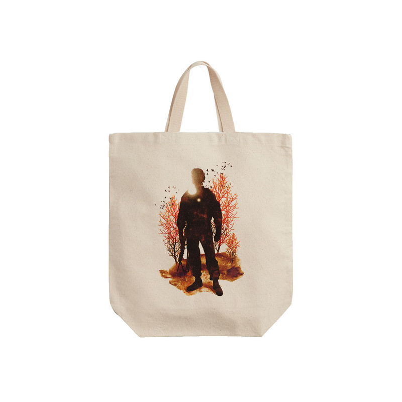 ساک خرید ترمه طراحان ایده مدل مرد جنگی کد cfp1096 - S