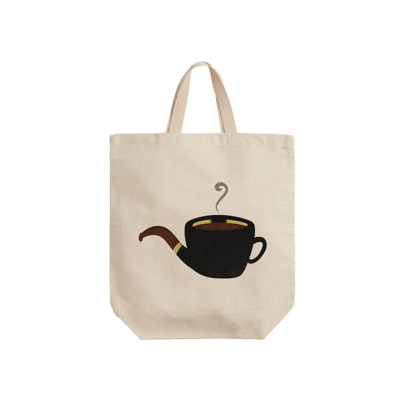 ساک خرید ترمه طراحان ایده مدل یک فنجان نیکوتین کد cfp1015 - S