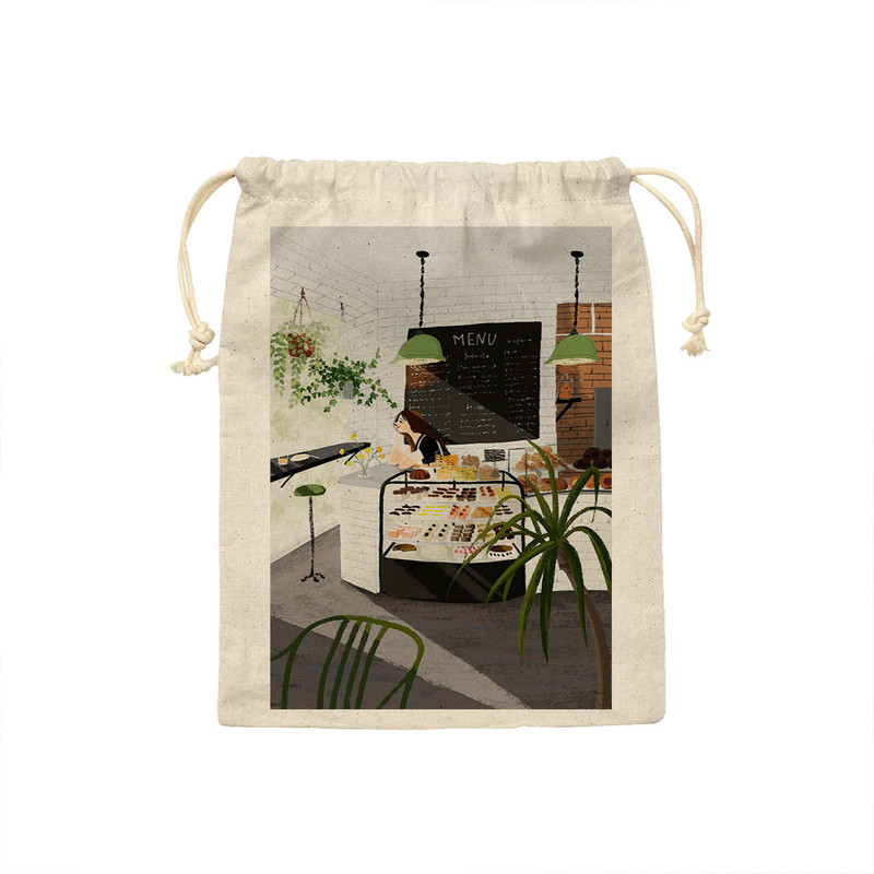 کیسه نان و سبزی ترمه طراحان ایده مدل دختر شیرینی فروش کد Strm0787 - S