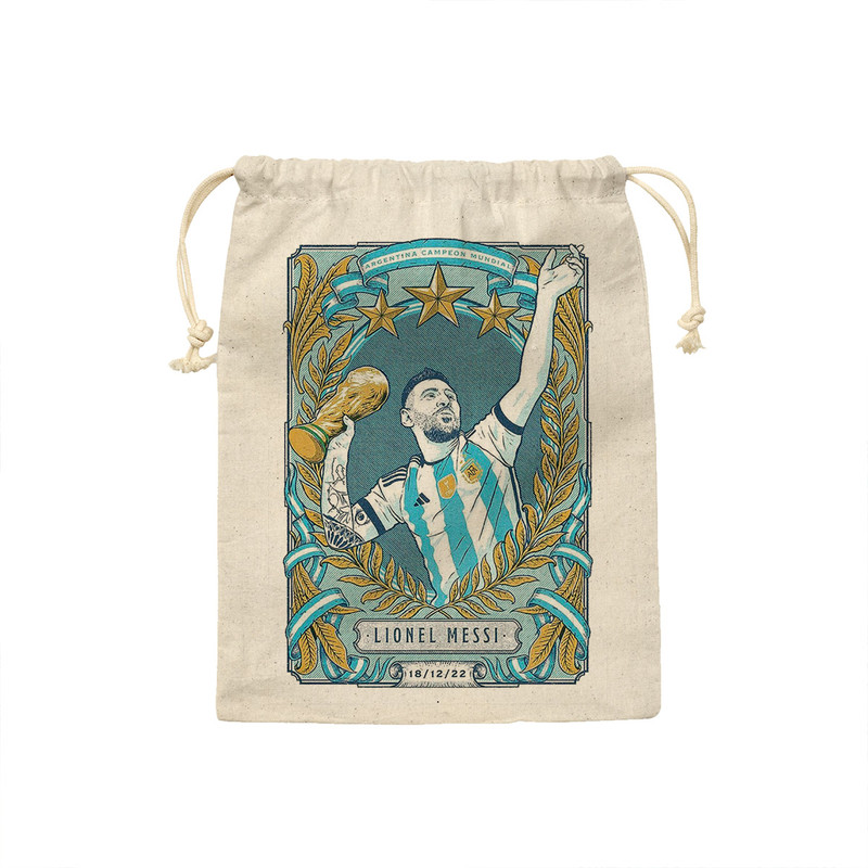 کیسه نان و سبزی ترمه طراحان ایده مدل  پترن لیونل مسی کد Strm0798 - M