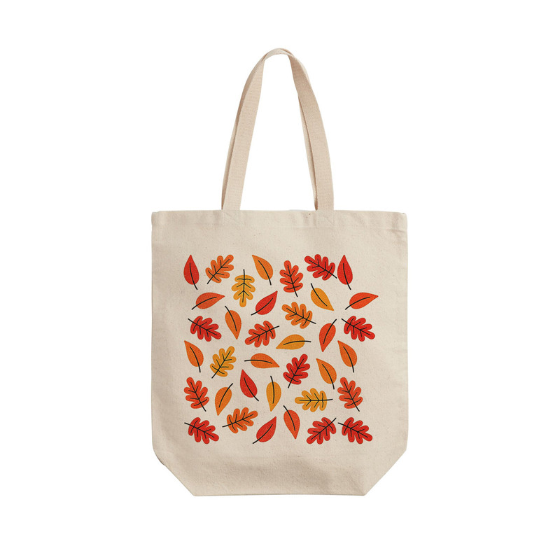 ساک خرید ترمه طراحان ایده مدل برگ های پاییزی کد cfp2153 - L