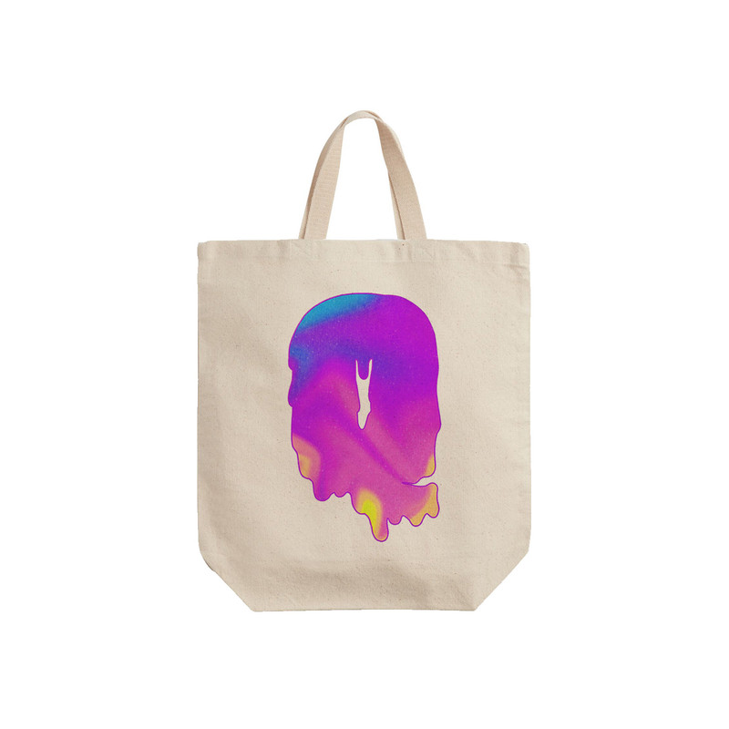 ساک خرید ترمه طراحان ایده مدل حرف Q هولوگرامی کد cfp2993 - S