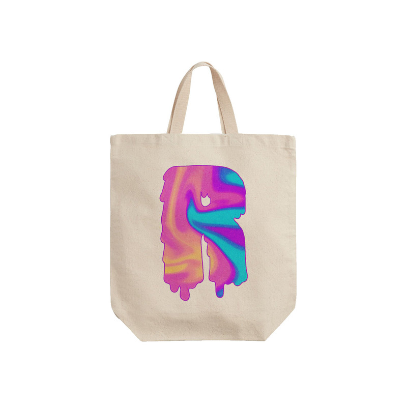 ساک خرید ترمه طراحان ایده مدل حرف R هولوگرامی کد cfp2994 - S