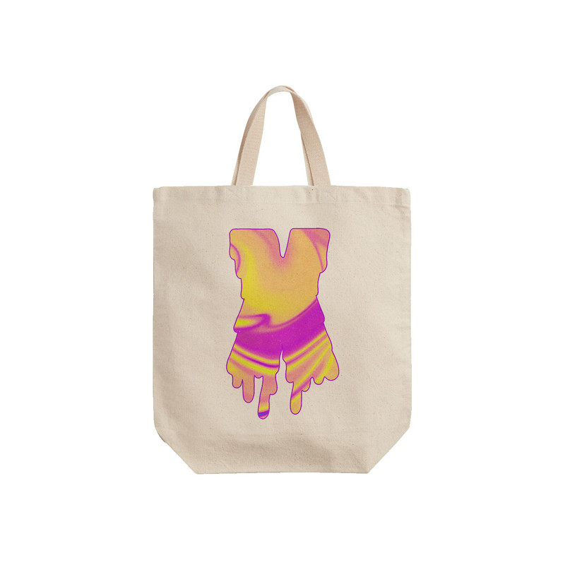 ساک خرید ترمه طراحان ایده مدل حرف X هولوگرامی کد cfp3000 - S