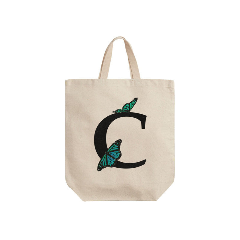 ساک خرید ترمه طراحان ایده مدل حرف C پروانه ای کد cfp3005 - S