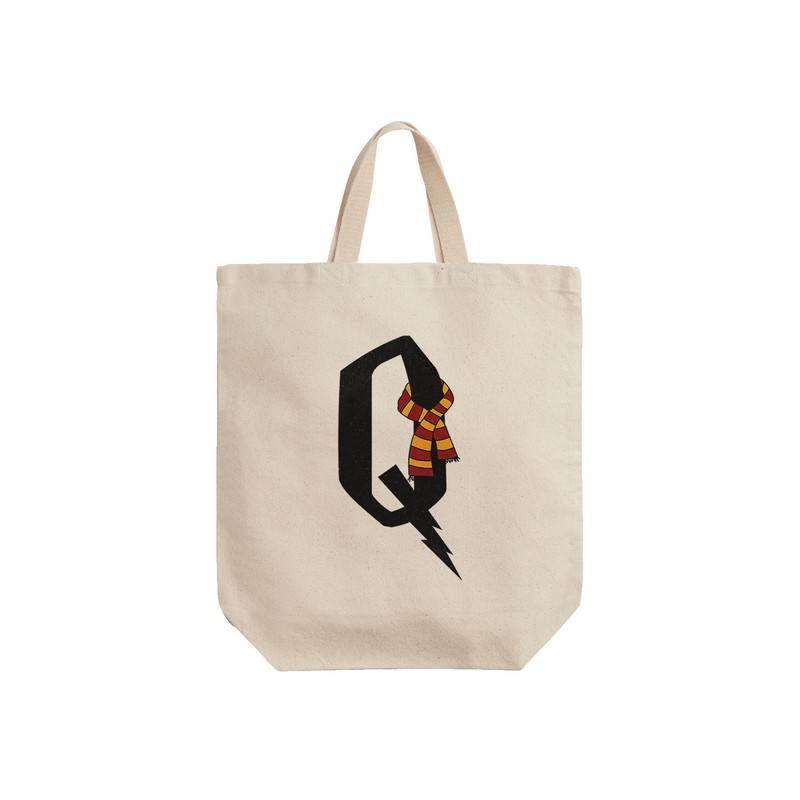 ساک خرید ترمه طراحان ایده مدل حرف Q هری پاتر کد cfp3046 - S