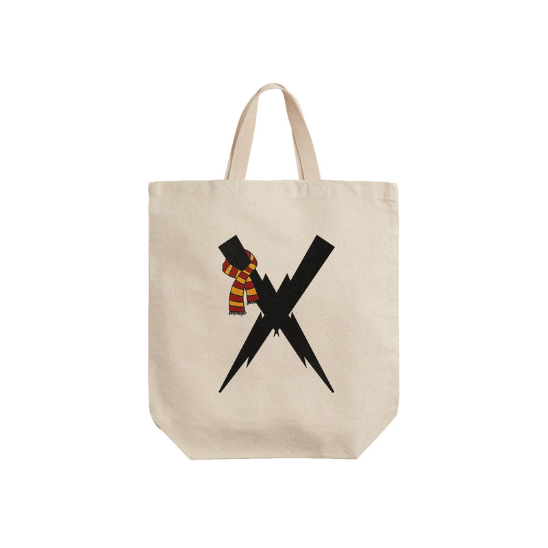 ساک خرید ترمه طراحان ایده مدل حرف X هری پاتر کد cfp3053 - S