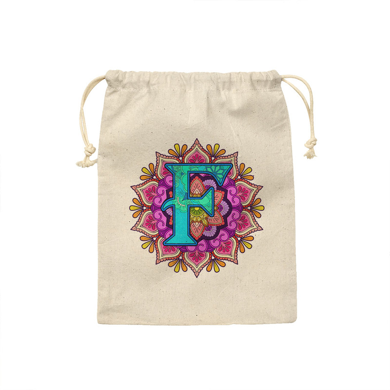 کیسه نان و سبزی ترمه طراحان ایده مدل حرف F ماندالا کد cfp2956 - M