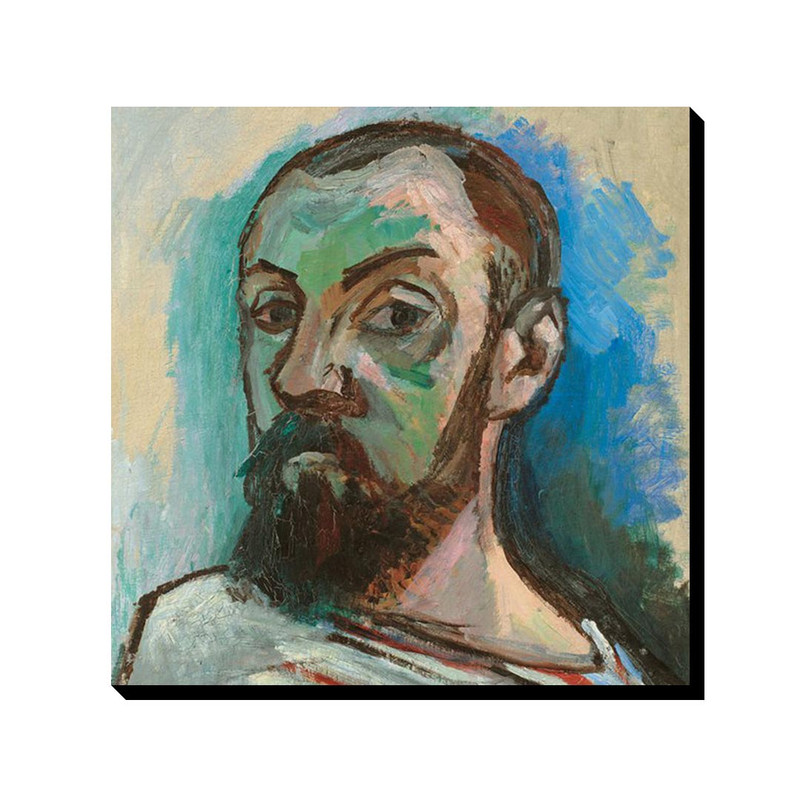 تابلو شاسی ترمه طراحان ایده مدل خودنگار در پیراهن خط خطی از ماتیس کد art0654