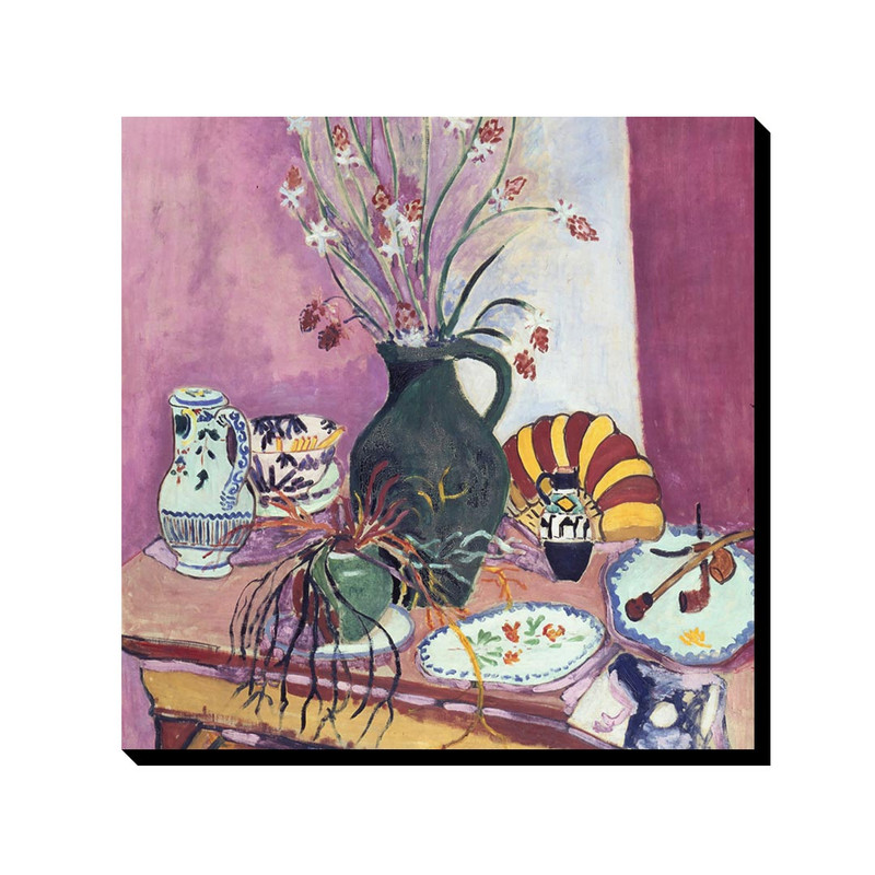 تابلو شاسی ترمه طراحان ایده مدل اشیاء بی جان، سوسن ها از ماتیس کد art0660