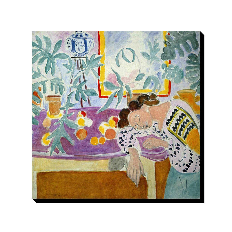 تابلو شاسی ترمه طراحان ایده مدل اشیاء بی جان و زن خوابیده از ماتیس کد art0662