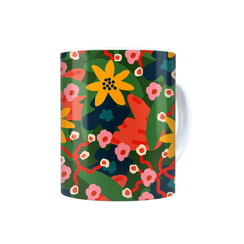 ماگ ترمه طراحان ایده مدل گل ها کد cfp1436